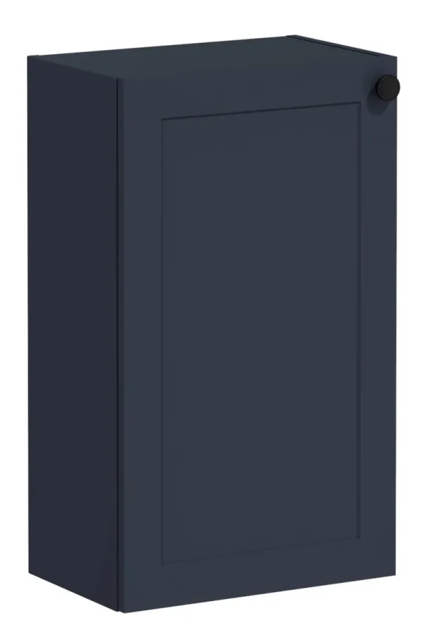 VitrA Root Classic 40cm 1 Door Slim Lower/Base Unit (LH Hinge) - Matt Dark Blue