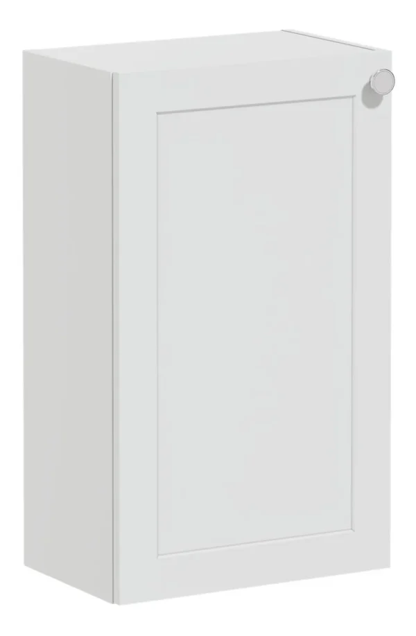 VitrA Root Classic 40cm 1 Door Slim Lower/Base Unit (LH Hinge) - Matt Light Grey