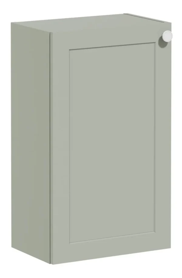 VitrA Root Classic 40cm 1 Door Slim Lower/Base Unit (LH Hinge) - Matt Retro Green