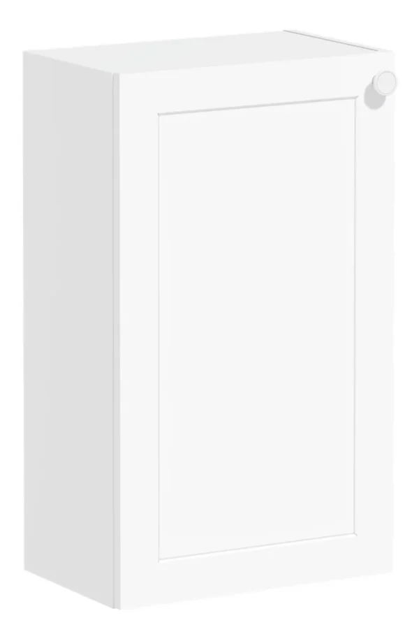 VitrA Root Classic 40cm 1 Door Slim Lower/Base Unit (LH Hinge) - Matt White