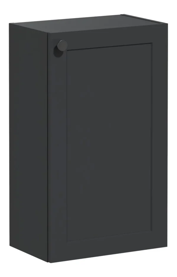 VitrA Root Classic 40cm 1 Door Slim Lower/Base Unit (RH Hinge) - Matt Graphite