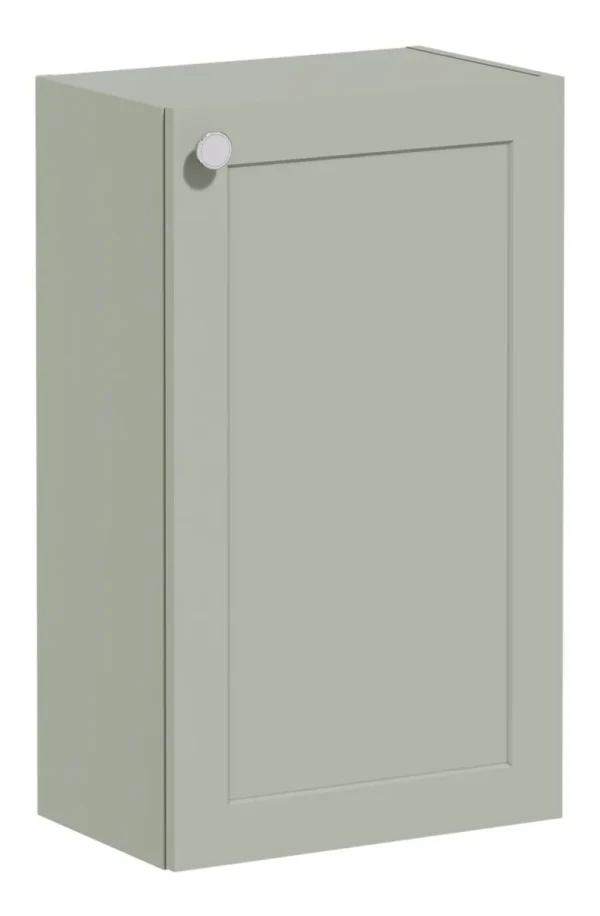 VitrA Root Classic 40cm 1 Door Slim Lower/Base Unit (RH Hinge) - Matt Retro Green