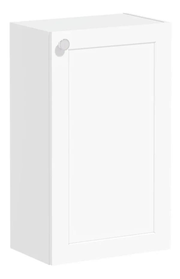 VitrA Root Classic 40cm 1 Door Slim Lower/Base Unit (RH Hinge) - Matt White