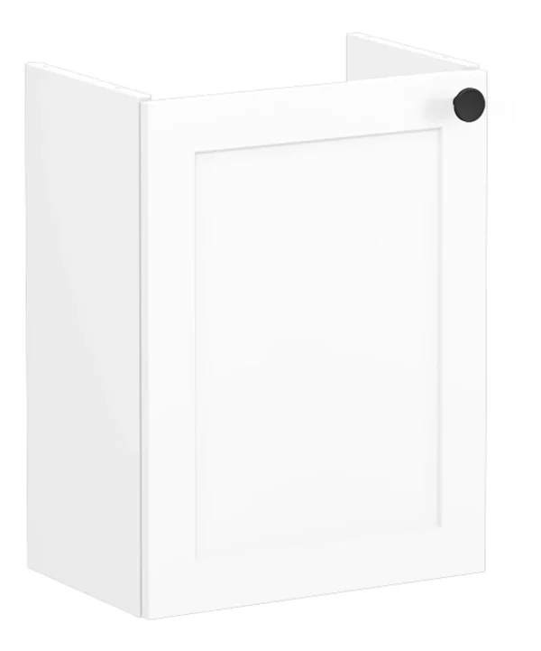 VitrA Root Classic 40cm 1 Door Wall Hung Slim Washbasin Unit (LH Hinge) - Matt White