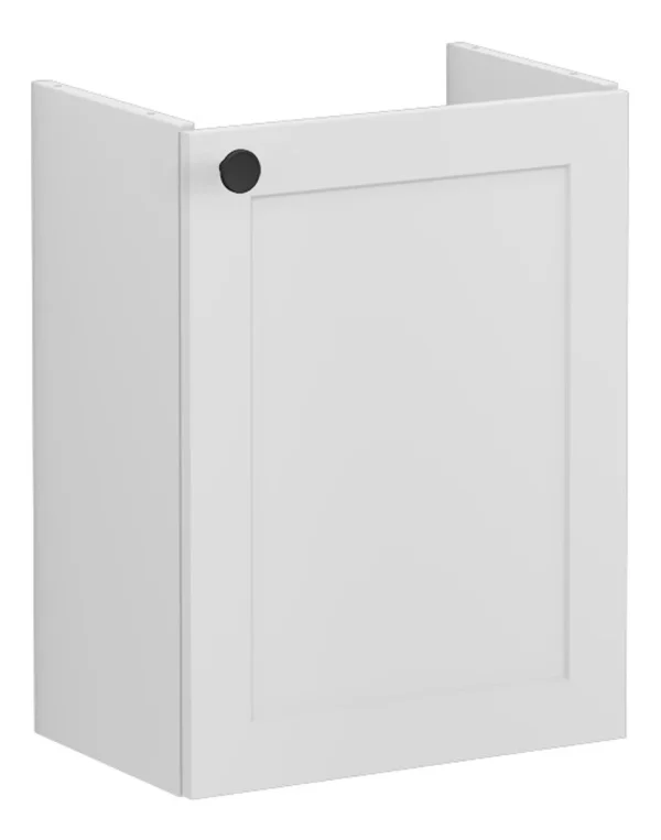 VitrA Root Classic 40cm 1 Door Wall Hung Slim Washbasin Unit (RH Hinge) - Matt Light Grey