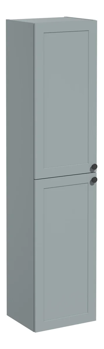 VitrA Root Classic 40cm 2 Door Tall Unit (LH Hinge) - Matt Fjord Green