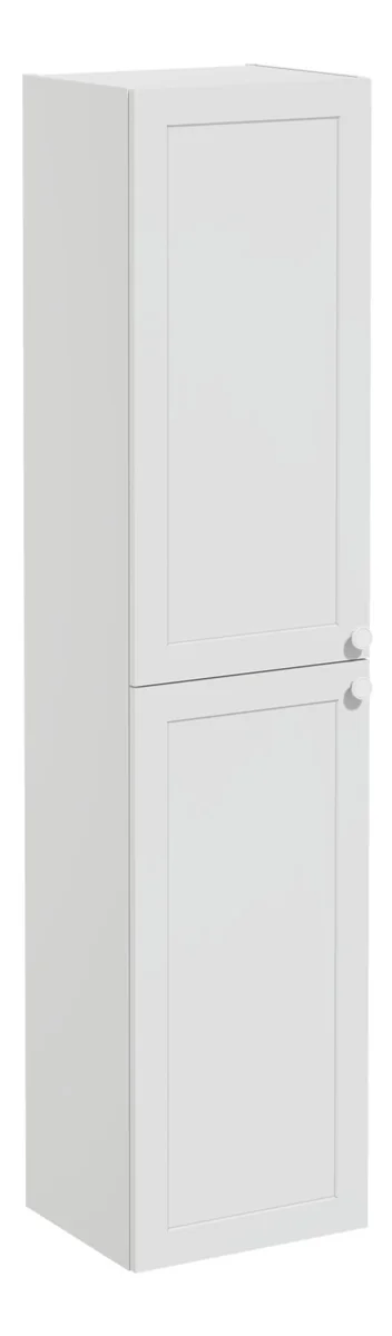 VitrA Root Classic 40cm 2 Door Tall Unit (LH Hinge) - Matt Light Grey