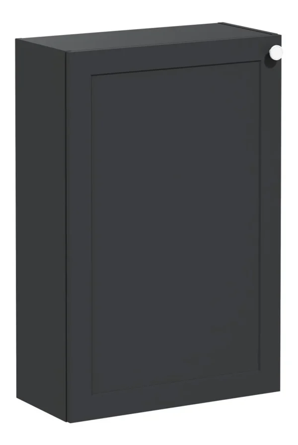 VitrA Root Classic 55cm 1 Door Slim Lower/Base Unit (LH Hinge) - Matt Graphite