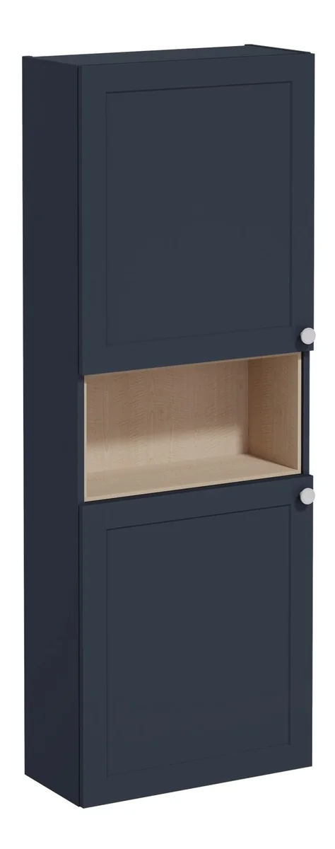 VitrA Root Classic 55cm 2 Door Semi-Tall Unit (LH Hinge) - Matt Dark Blue