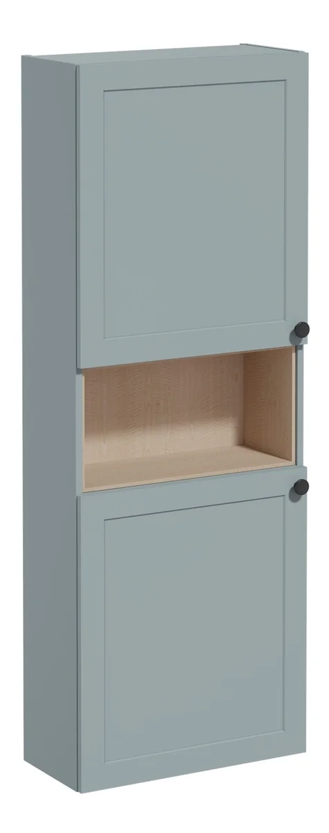 VitrA Root Classic 55cm 2 Door Semi-Tall Unit (LH Hinge) - Matt Fjord Green