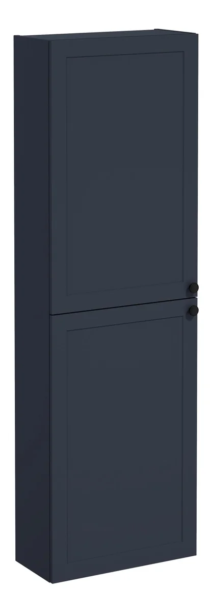 VitrA Root Classic 55cm 2 Door Slim Tall Unit (LH Hinge) - Matt Dark Blue