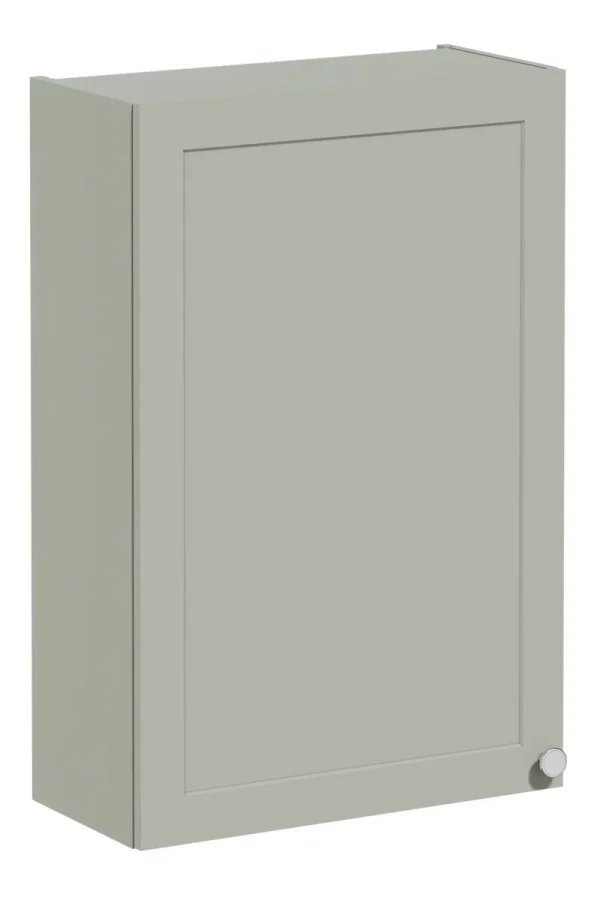 VitrA Root Classic 60cm 1 Door Upper/Wall Unit (LH Hinge) - Matt Retro Green