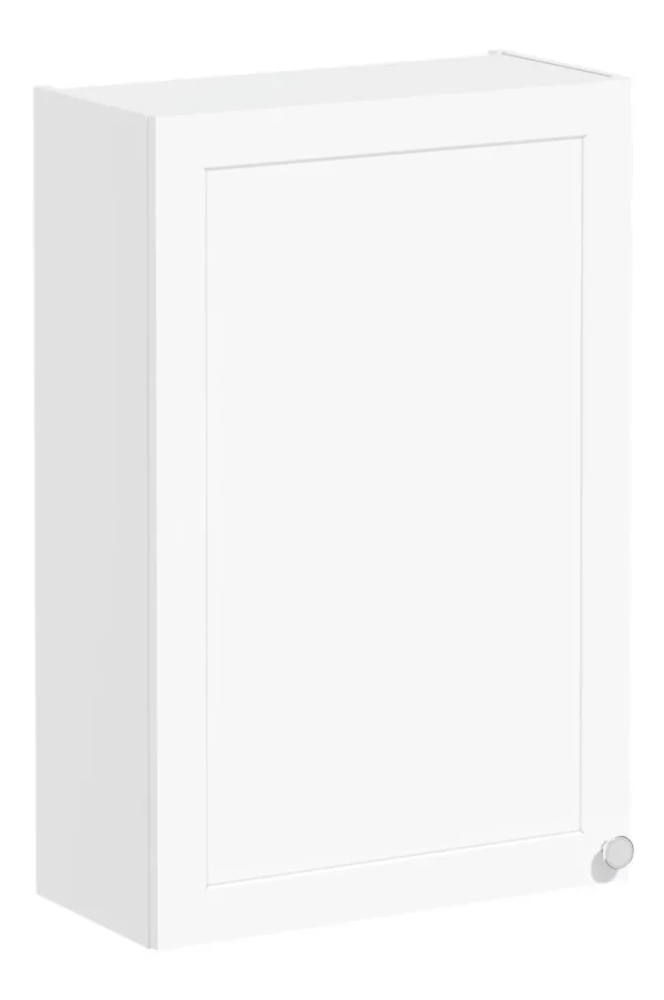 VitrA Root Classic 60cm 1 Door Upper/Wall Unit (LH Hinge) - Matt White