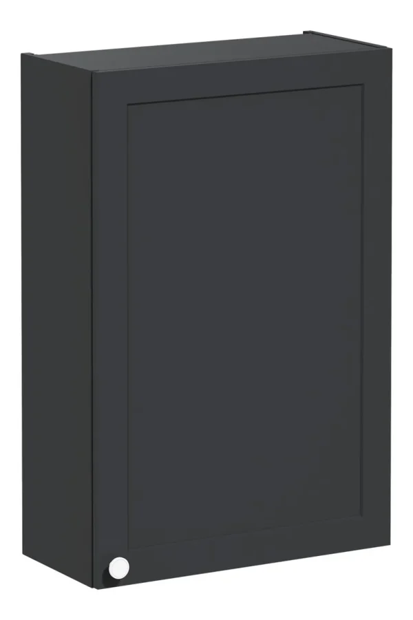 VitrA Root Classic 60cm 1 Door Upper/Wall Unit (RH Hinge) - Matt Graphite