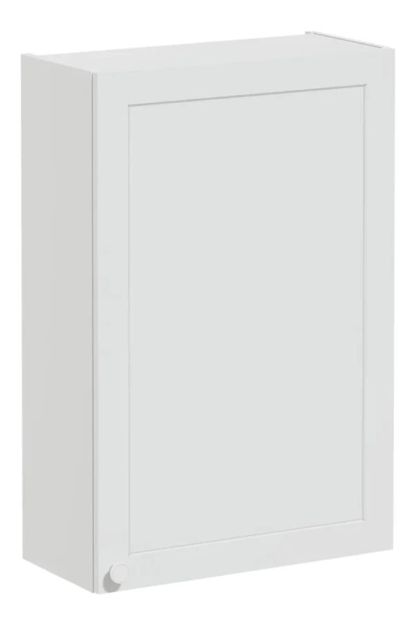 VitrA Root Classic 60cm 1 Door Upper/Wall Unit (RH Hinge) - Matt Light Grey