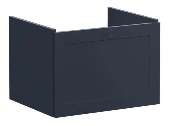 VitrA Root Classic 60cm 1 Drawer Washbasin Unit - Matt Dark Blue