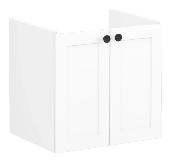 VitrA Root Classic 60cm 2 Door Wall Hung Washbasin Unit - Matt White