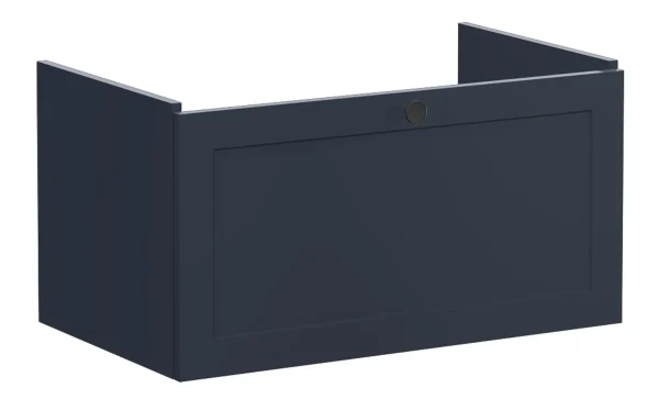 VitrA Root Classic 80cm 1 Drawer Washbasin Unit - Matt Dark Blue