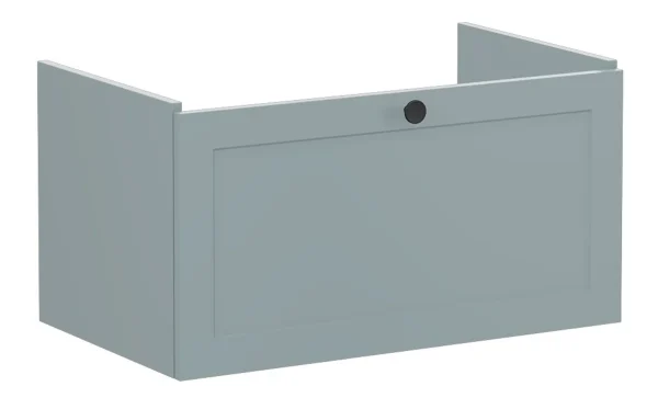 VitrA Root Classic 80cm 1 Drawer Washbasin Unit - Matt Fjord Green
