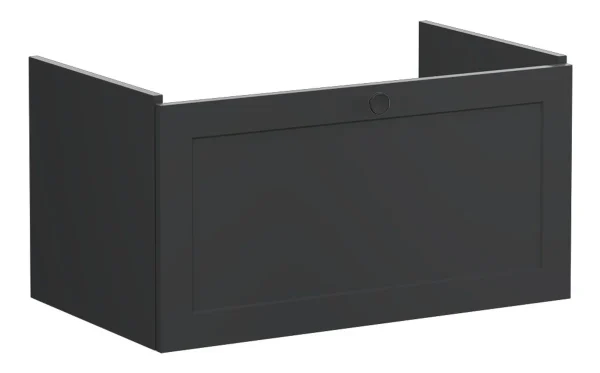 VitrA Root Classic 80cm 1 Drawer Washbasin Unit - Matt Graphite