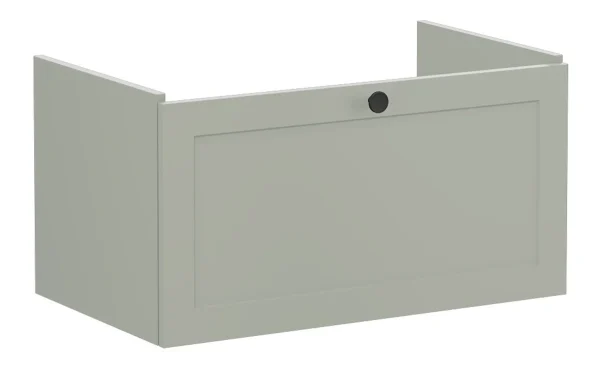 VitrA Root Classic 80cm 1 Drawer Washbasin Unit - Matt Retro Green