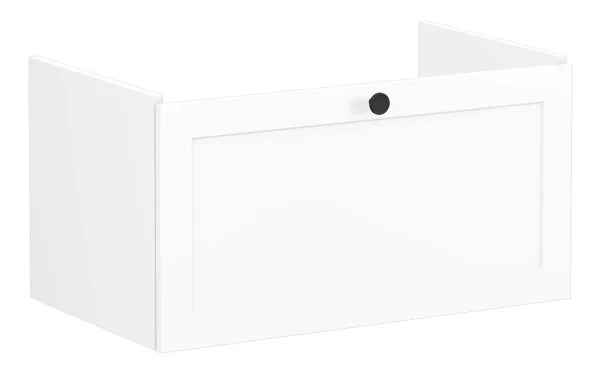 VitrA Root Classic 80cm 1 Drawer Washbasin Unit - Matt White