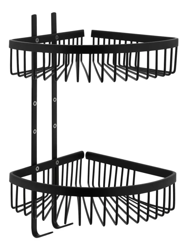 VitrA Root Double Sponge Basket - Matt Black