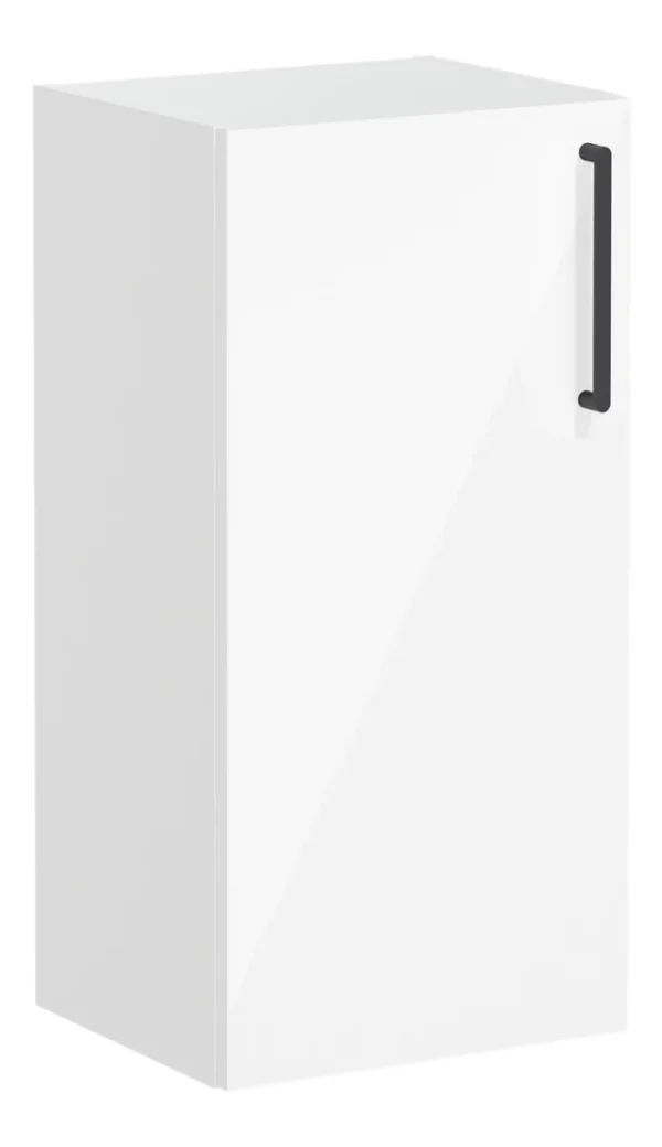 VitrA Root Flat 40cm 1 Door Lower/Base Unit (LH Hinge) - High Gloss White