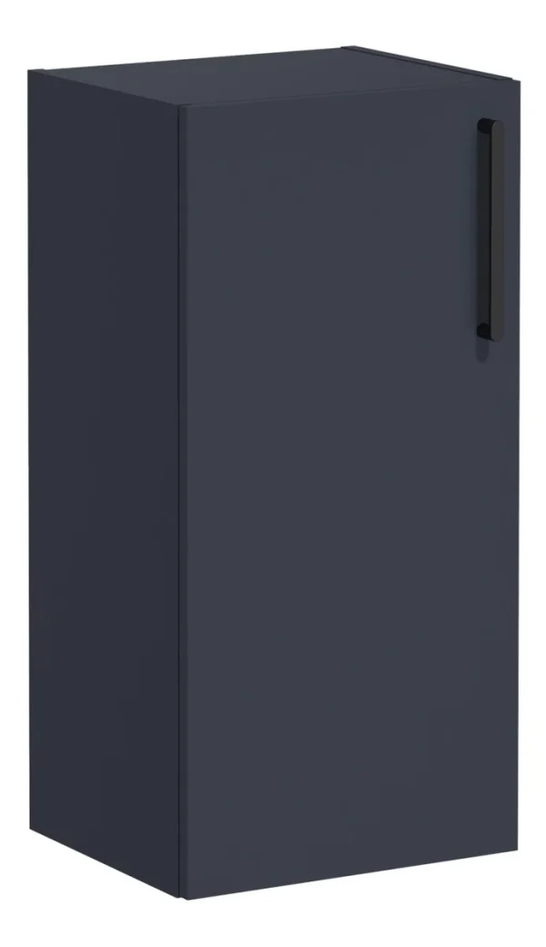 VitrA Root Flat 40cm 1 Door Lower/Base Unit (LH Hinge) - Matt Dark Blue
