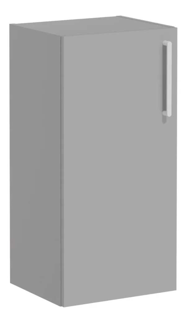 VitrA Root Flat 40cm 1 Door Lower/Base Unit (LH Hinge) - Matt Rock Grey