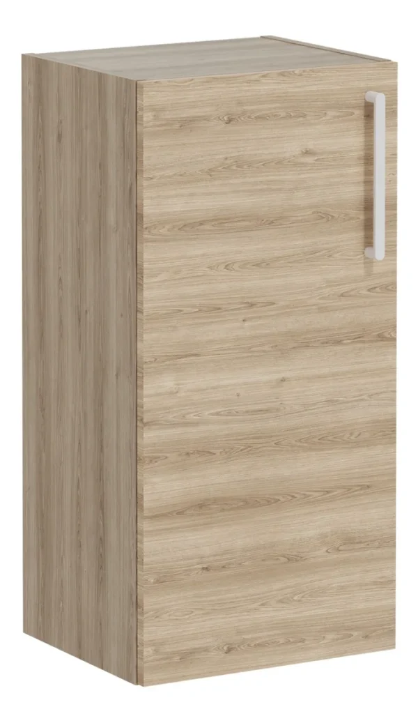 VitrA Root Flat 40cm 1 Door Lower/Base Unit (LH Hinge) - Natural Oak