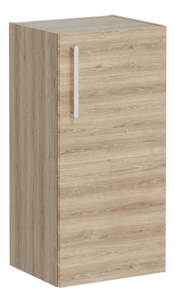 VitrA Root Flat 40cm 1 Door Lower/Base Unit (RH Hinge) - Natural Oak