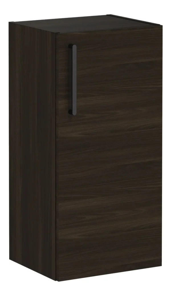 VitrA Root Flat 40cm 1 Door Lower/Base Unit (RH Hinge) - Walnut