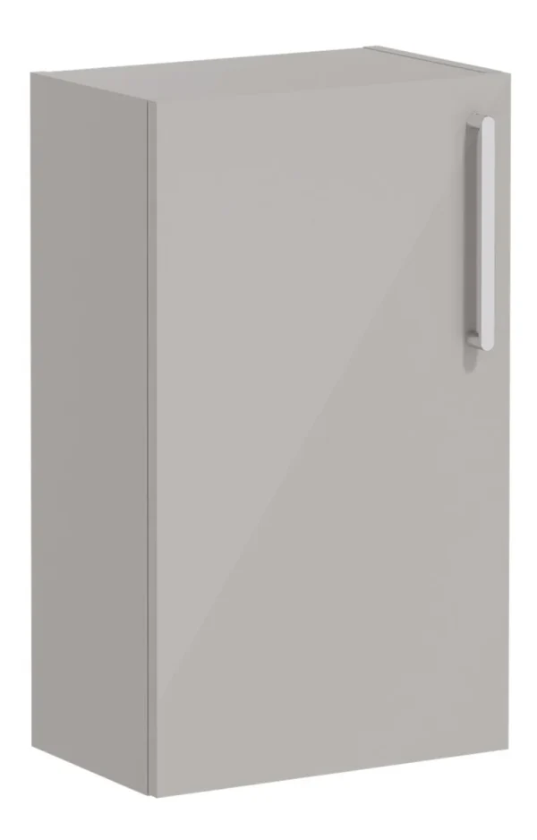 VitrA Root Flat 40cm 1 Door Slim Lower/Base Unit (LH Hinge) - Bright Sahara Beige