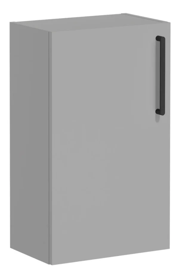 VitrA Root Flat 40cm 1 Door Slim Lower/Base Unit (LH Hinge) - Matt Rock Grey