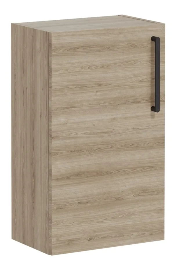 VitrA Root Flat 40cm 1 Door Slim Lower/Base Unit (LH Hinge) - Natural Oak