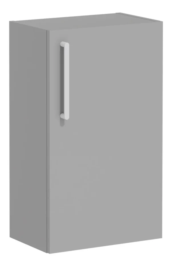 VitrA Root Flat 40cm 1 Door Slim Lower/Base Unit (RH Hinge) - Matt Rock Grey