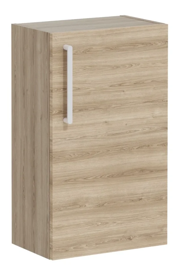 VitrA Root Flat 40cm 1 Door Slim Lower/Base Unit (RH Hinge) - Natural Oak