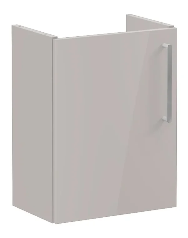 VitrA Root Flat 40cm 1 Door Wall Hung Slim Washbasin Unit (LH Hinge) - Bright Sahara Beige