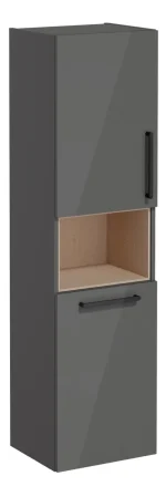 vitra-root-flat-40cm-2-door-semi-tall-unit-w-laundry-basket-lh-hinge-anthracite-high-gloss-1.webp