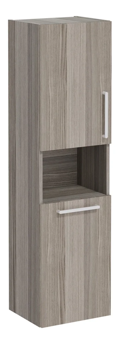 VitrA Root Flat 40cm 2 Door Semi-Tall Unit w/Laundry Basket (LH Hinge) - Cordoba