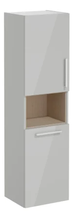 vitra-root-flat-40cm-2-door-semi-tall-unit-w-laundry-basket-lh-hinge-shiny-pearl-grey-1.webp