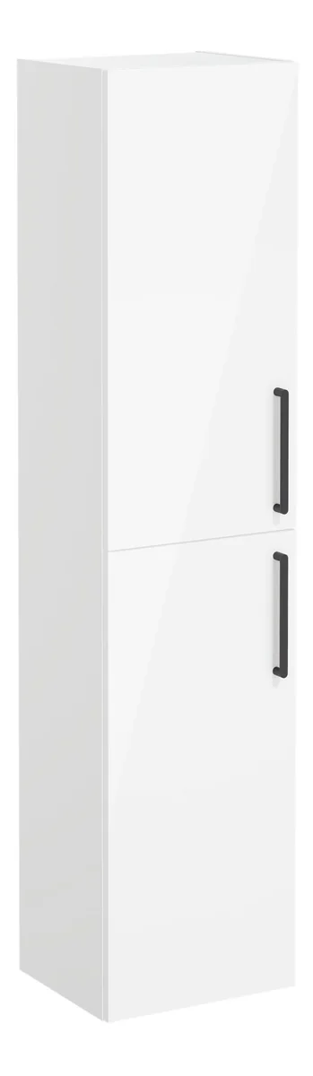 VitrA Root Flat 40cm 2 Door Tall Unit (LH Hinge) - High Gloss White