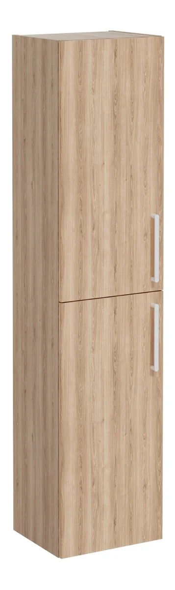 VitrA Root Flat 40cm 2 Door Tall Unit (LH Hinge) - Natural Oak