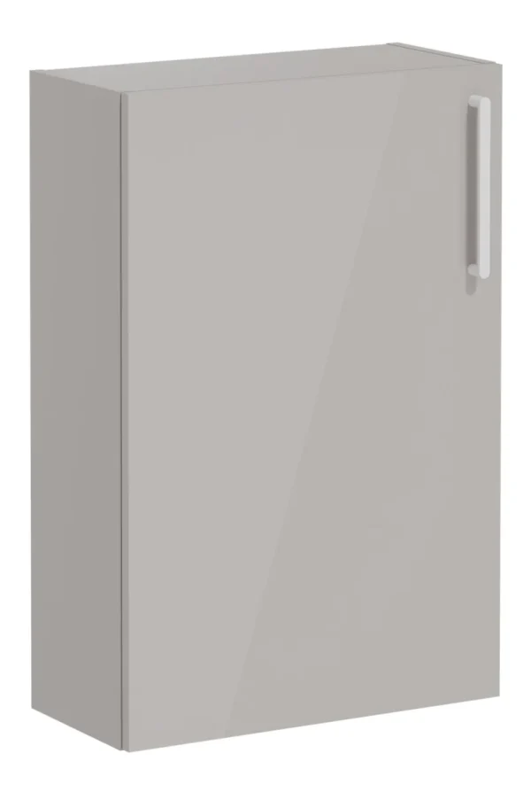 VitrA Root Flat 55cm 1 Door Slim Lower/Base Unit (LH Hinge) - Bright Sahara Beige