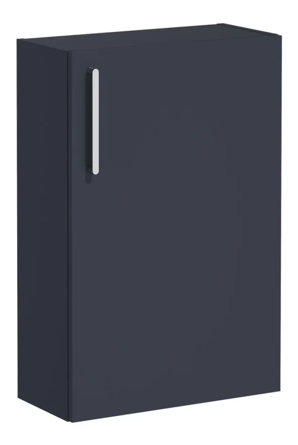 VitrA Root Flat 55cm 1 Door Slim Lower/Base Unit (RH Hinge) - Matt Dark Blue