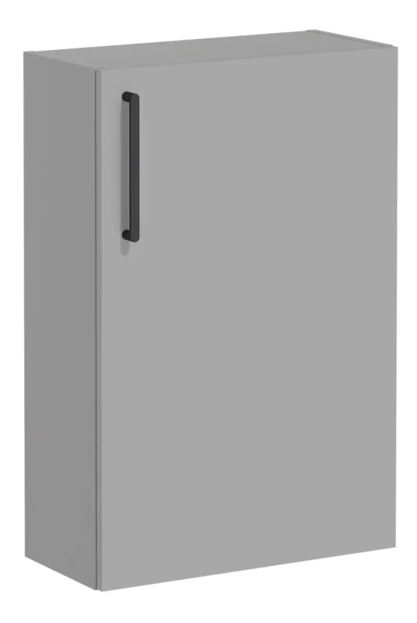 VitrA Root Flat 55cm 1 Door Slim Lower/Base Unit (RH Hinge) - Matt Rock Grey