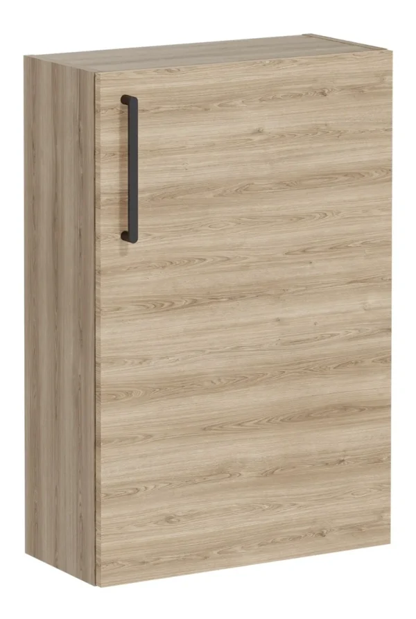 VitrA Root Flat 55cm 1 Door Slim Lower/Base Unit (RH Hinge) - Natural Oak