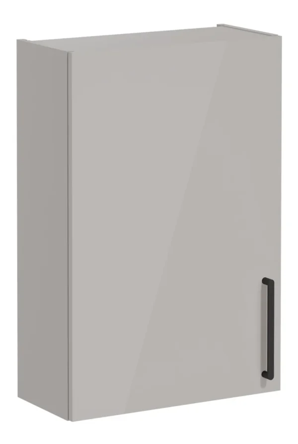 VitrA Root Flat 60cm 1 Door Upper/Wall Unit (LH Hinge) - Bright Sahara Beige