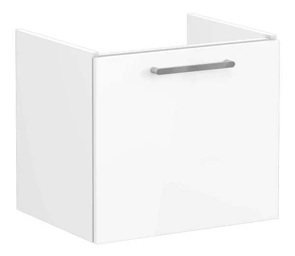 VitrA Root Flat 60cm 1 Drawer Washbasin Unit - High Gloss White